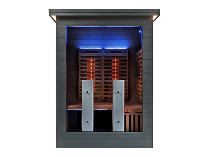Sun Home Luminar 2-Person Outdoor Full-Spectrum Infrared Sauna